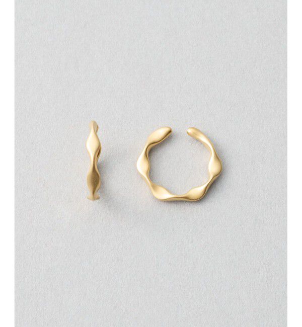 Jouete「フープイヤリング ウェービー」|イヤリング|イエローゴールド