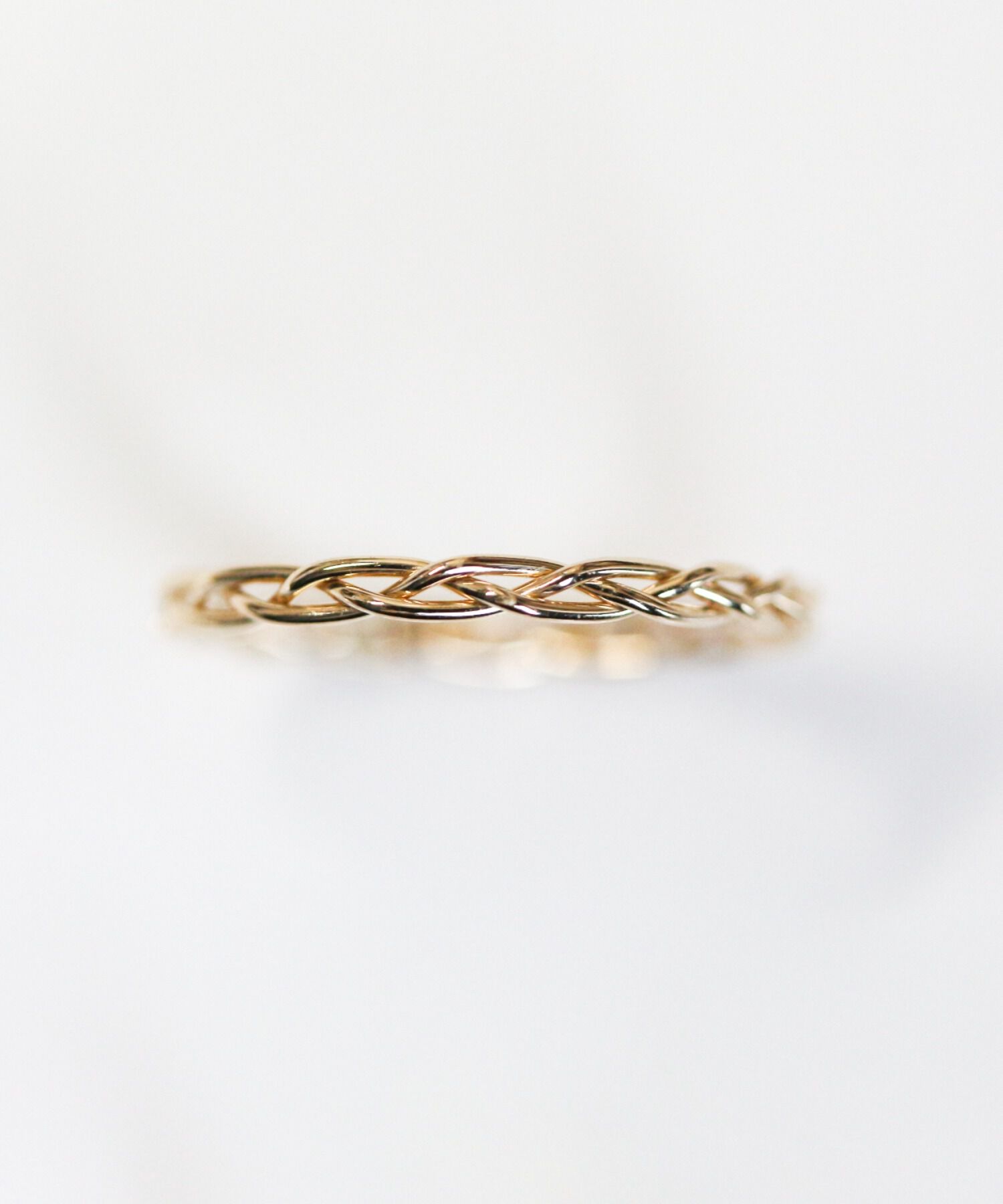  「ゴールド ブレイド リング | K10YG」|リング|