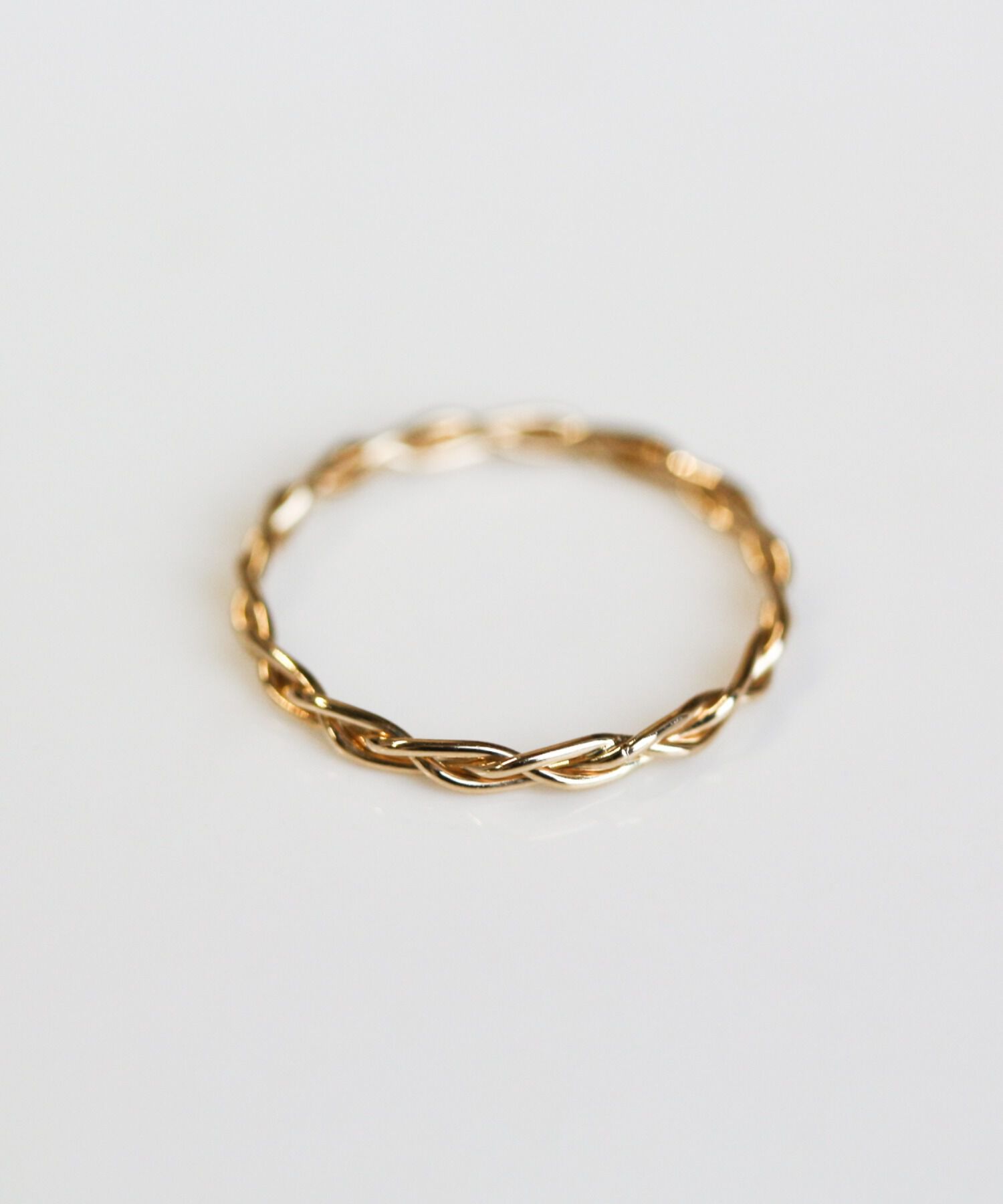  「ゴールド ブレイド リング | K10YG」|リング|