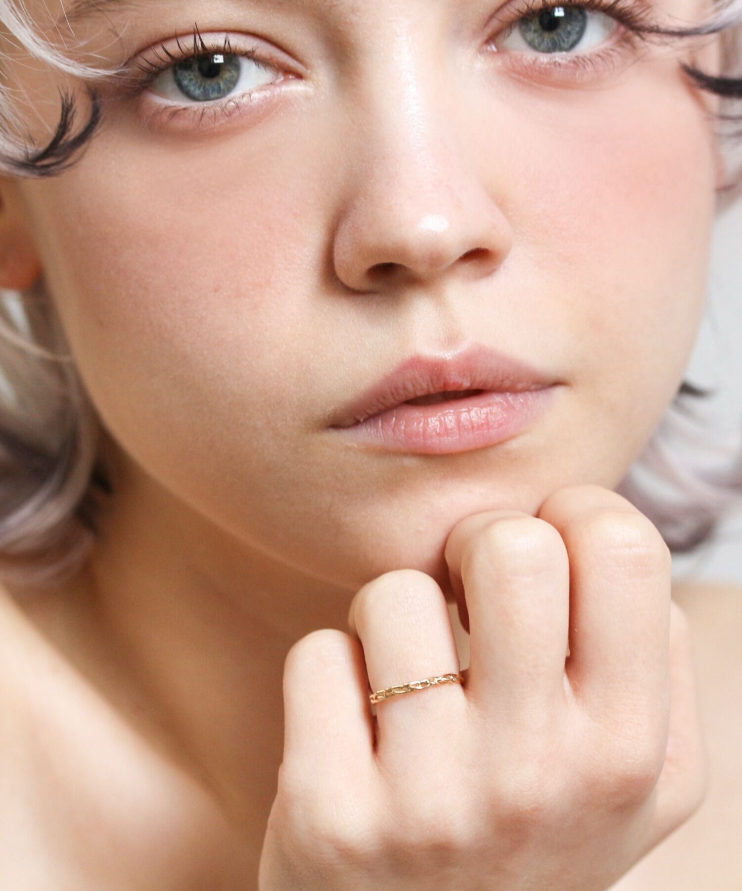  「ゴールド ブレイド リング | K10YG」|リング|