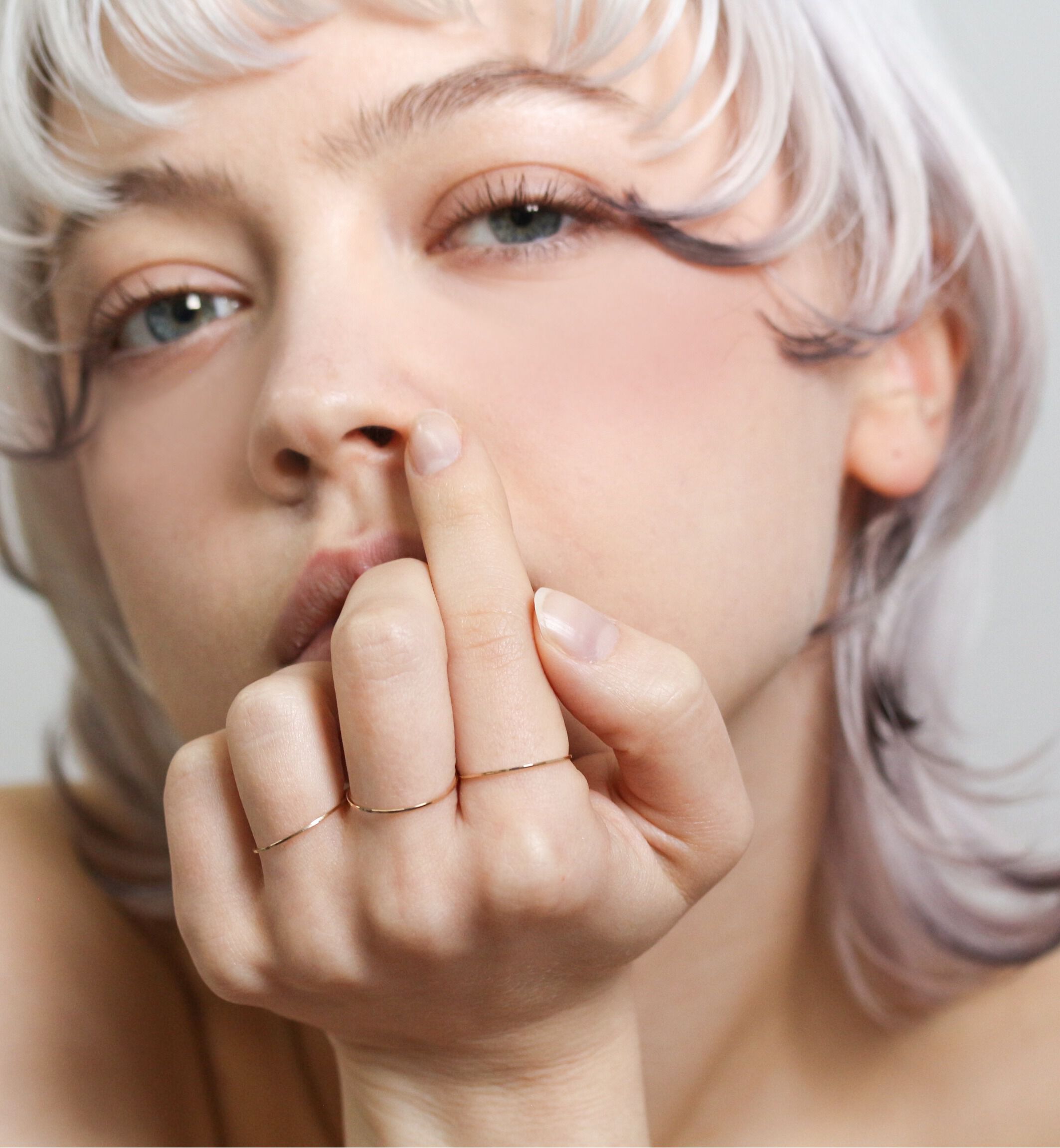  「ゴールド スキニー リング | K10YG」|リング|