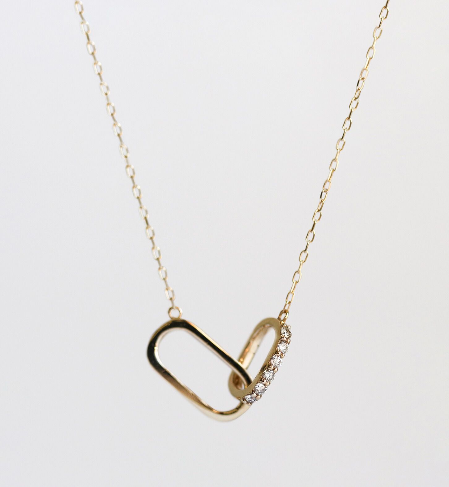  「ダイヤモンド リアン ネックレス  | K10YG〈リアン〉」|ネックレス|