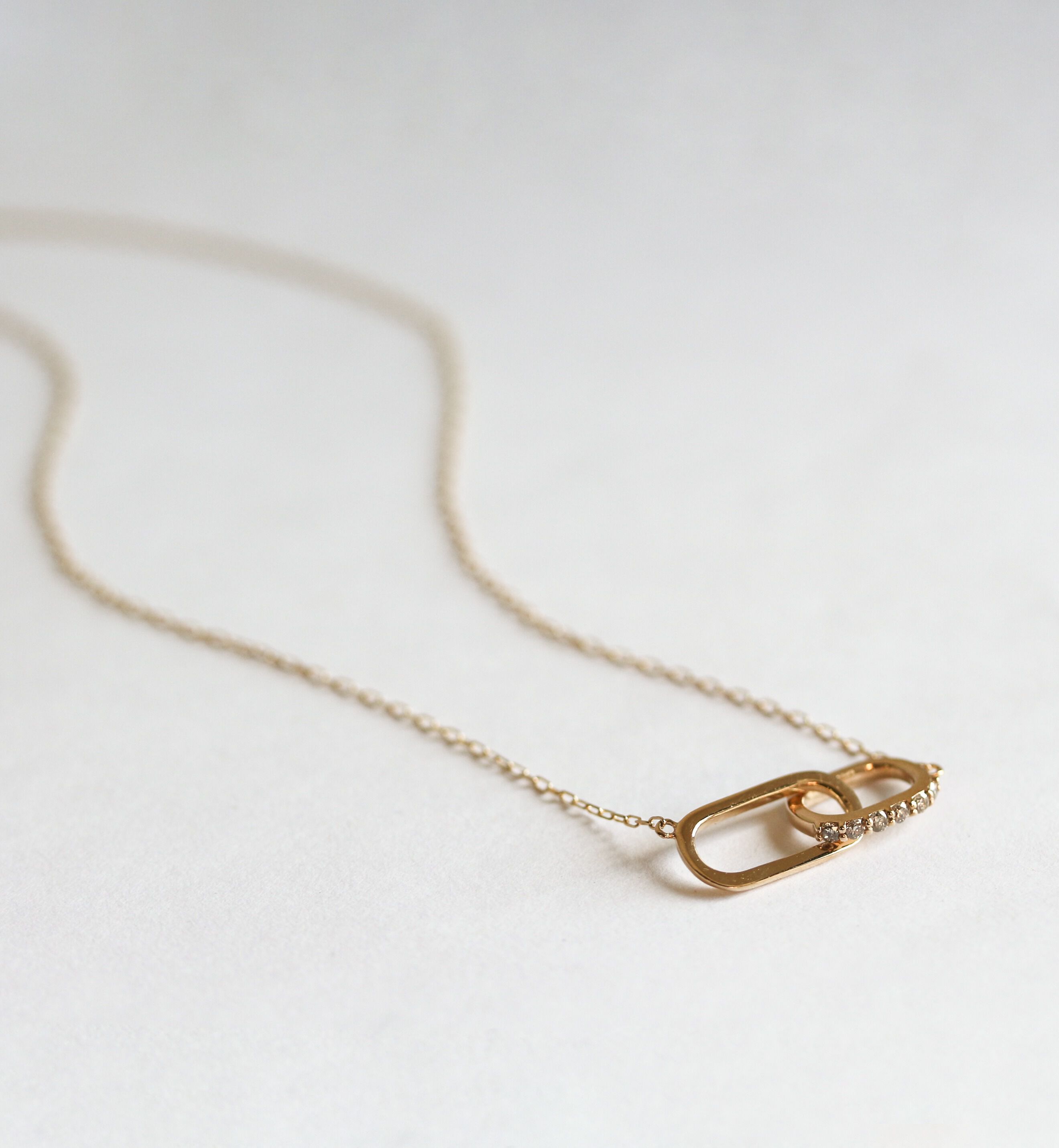  「ダイヤモンド リアン ネックレス  | K10YG〈リアン〉」|ネックレス|