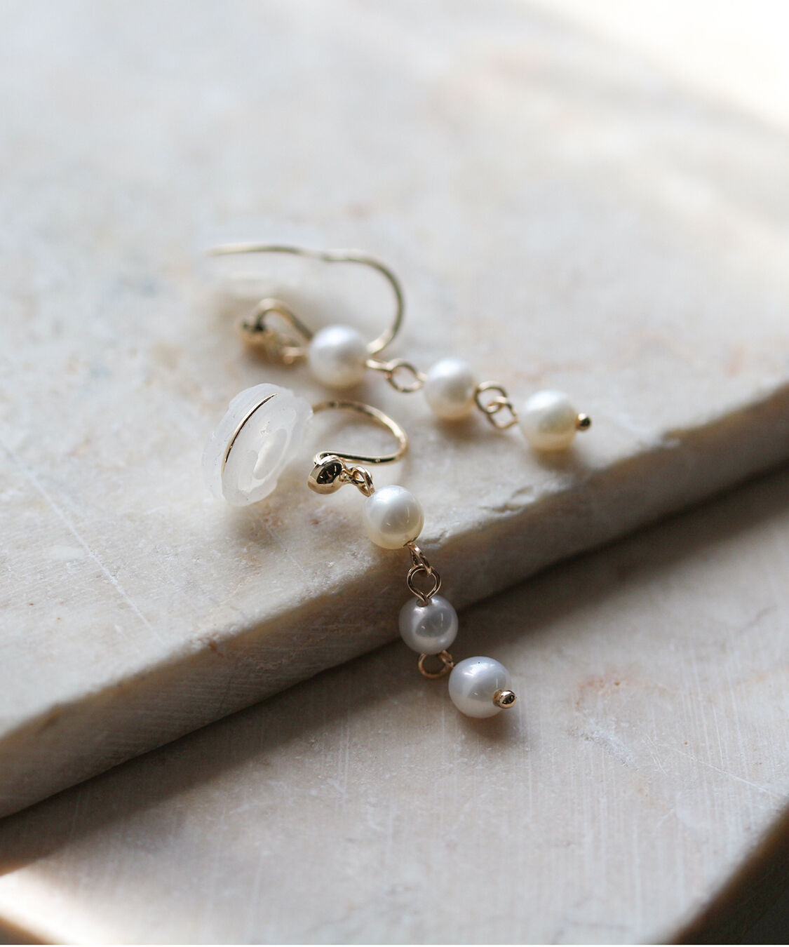  「パール イヤリング | K10YG」|イヤリング|K10 イエローゴールド