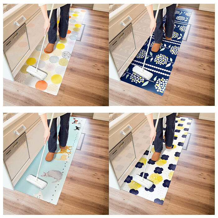 BACKYARD FAMILY「キッチンマット 60&times;240 通販 台所 敷物 マット カーペット 北欧風 欧風 拭ける 防水」|食器・キッチングッズ|