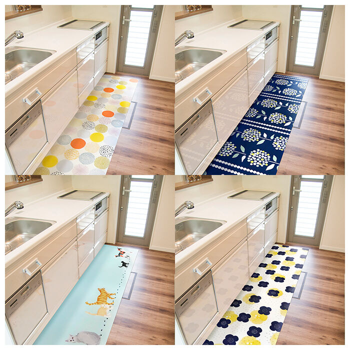 BACKYARD FAMILY「キッチンマット 60&times;240 通販 台所 敷物 マット カーペット 北欧風 欧風 拭ける 防水」|食器・キッチングッズ|