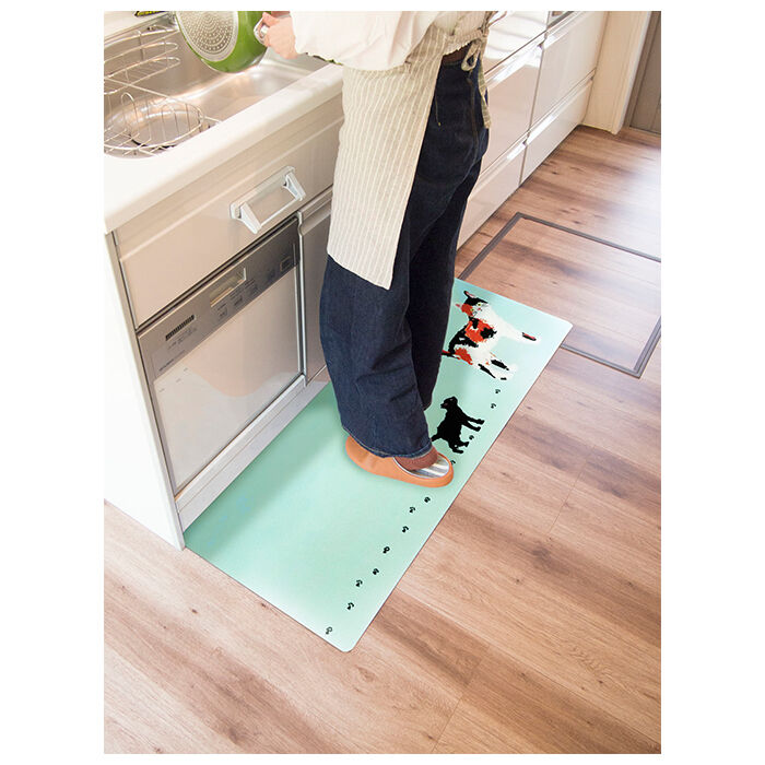 BACKYARD FAMILY「キッチンマット 45&times;120 通販 台所 敷物 マット カーペット 北欧風 欧風 拭ける 防水」|食器・キッチングッズ|