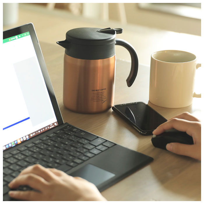 Qahwa「コーヒー サーバー 保温 通販 コーヒーポット コーヒーサーバー ステンレス おしゃれ 小さめ」|食器・キッチングッズ|