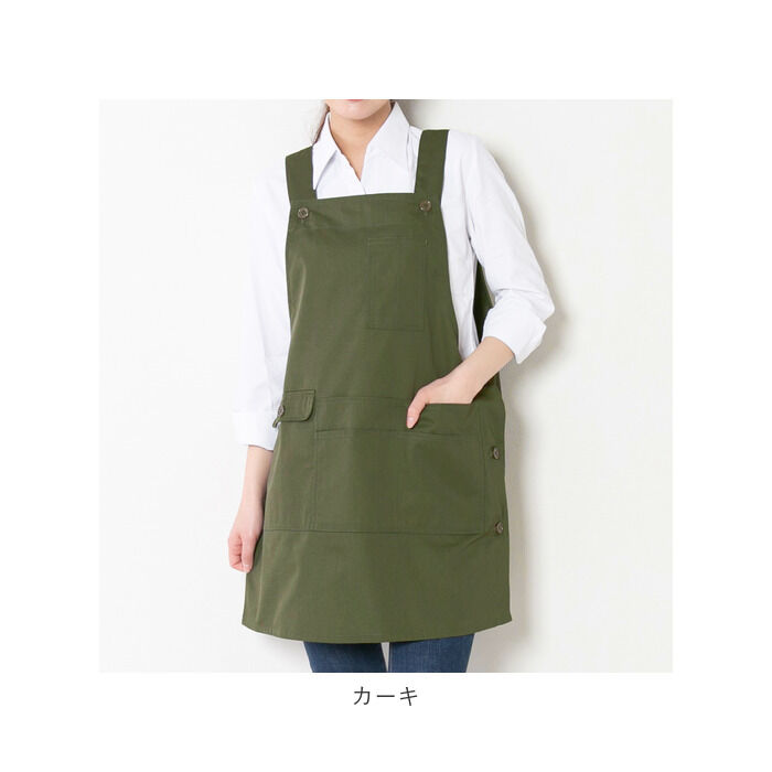 BACKYARD FAMILY「エプロン おしゃれ 通販 エプロン ナチュラル レディース h型 ワンピース ゆったり ブラック」|食器・キッチングッズ|