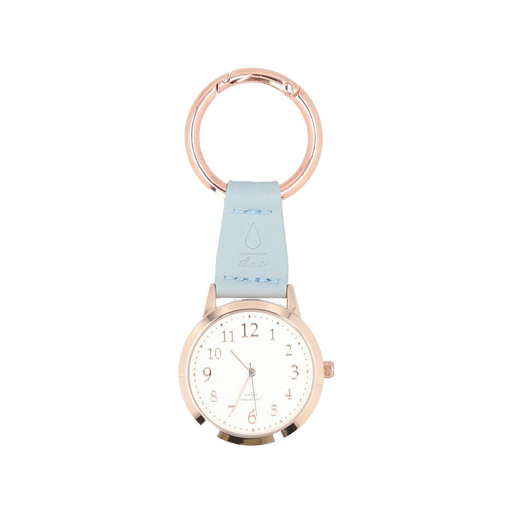 BACKYARD FAMILY「懐中時計 レディース 通販 時計 バッグチャーム キーチェーン キーリング アナログ時計 レジナ」|腕時計|ブルー1