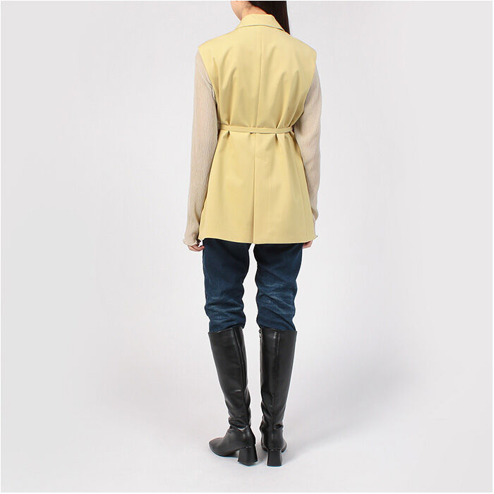 BACKYARD FAMILY「MIND スリーブレスジャケット 通販 ノースリーブ ジャケット ベスト ジレ レディース」|その他|