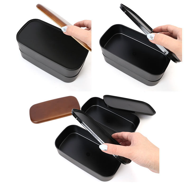 BACKYARD FAMILY「MIYS ミース 弁当箱 2段 大容量 通販 1000ml 男子 男性 木目 弁当 お弁当」|食器・キッチングッズ|