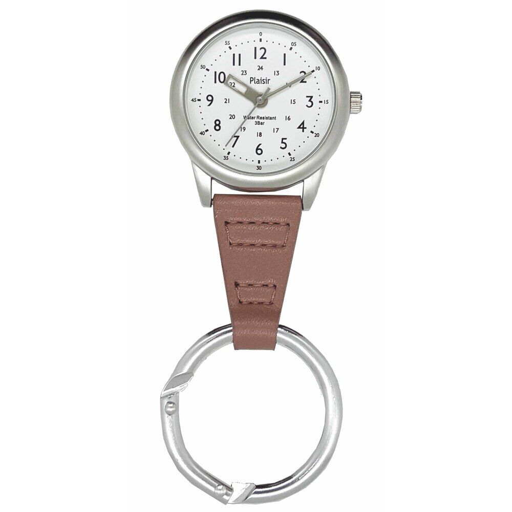 BACKYARD FAMILY「時計 付き キーホルダー 通販 Plaisir 時計 プレジール TK-437 カラビナウォッチ」|腕時計|ピンク1