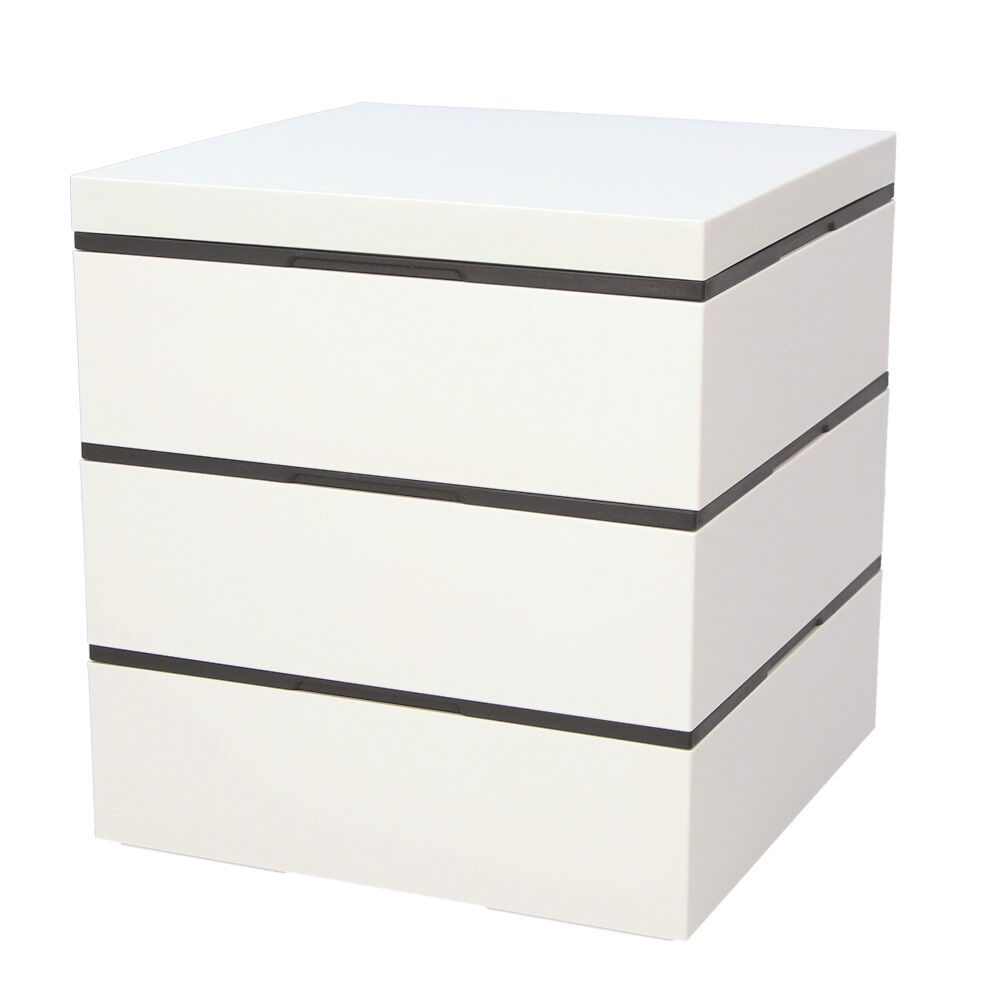 BACKYARD FAMILY「重箱 3段 通販 hakoya 弁当 箱 ピクニック ランチボックス 大容量 18cm ファミリー」|食器・キッチングッズ|ホワイト1