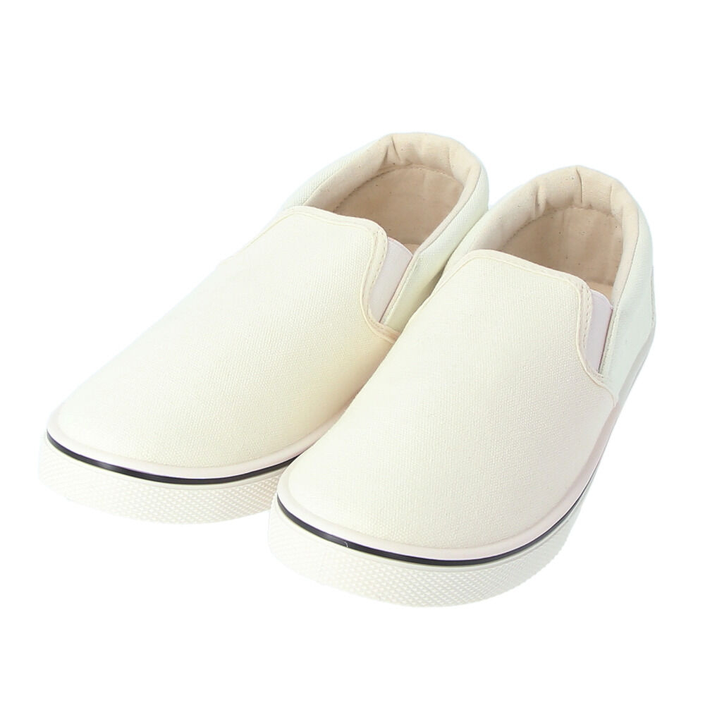 BACKYARD FAMILY「スリッポン メンズ スニーカー 通販 おしゃれ シンプル 無地 カジュアル 男性用」|スリッポン|ホワイト1