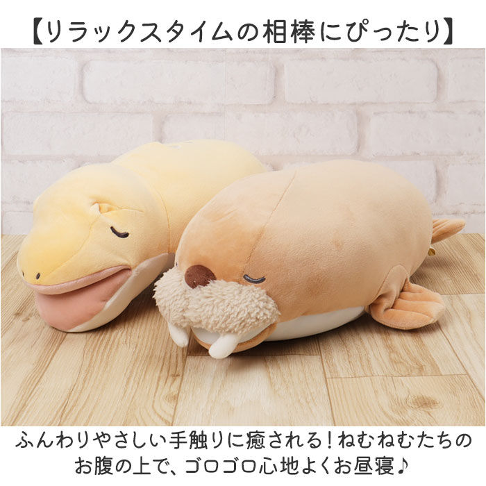 BACKYARD FAMILY「ねむねむ 抱き枕 プレミアム S 通販 抱きまくら ぬいぐるみ クール抱きまくら Sサイズ」|ブランケット|