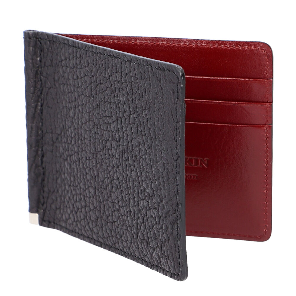 BACKYARD FAMILY「二つ折り財布 メンズ 小銭入れなし 通販 日本製 折財布 財布 男性 マネークリップ 札ばさみ」|財布|ブラック2