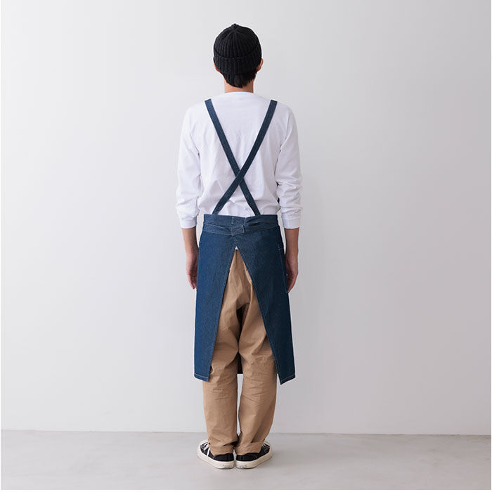 BACKYARD FAMILY「エプロン おしゃれ シンプル 通販 デニムエプロン ラップエプロン デニム レディース ポケット」|その他|