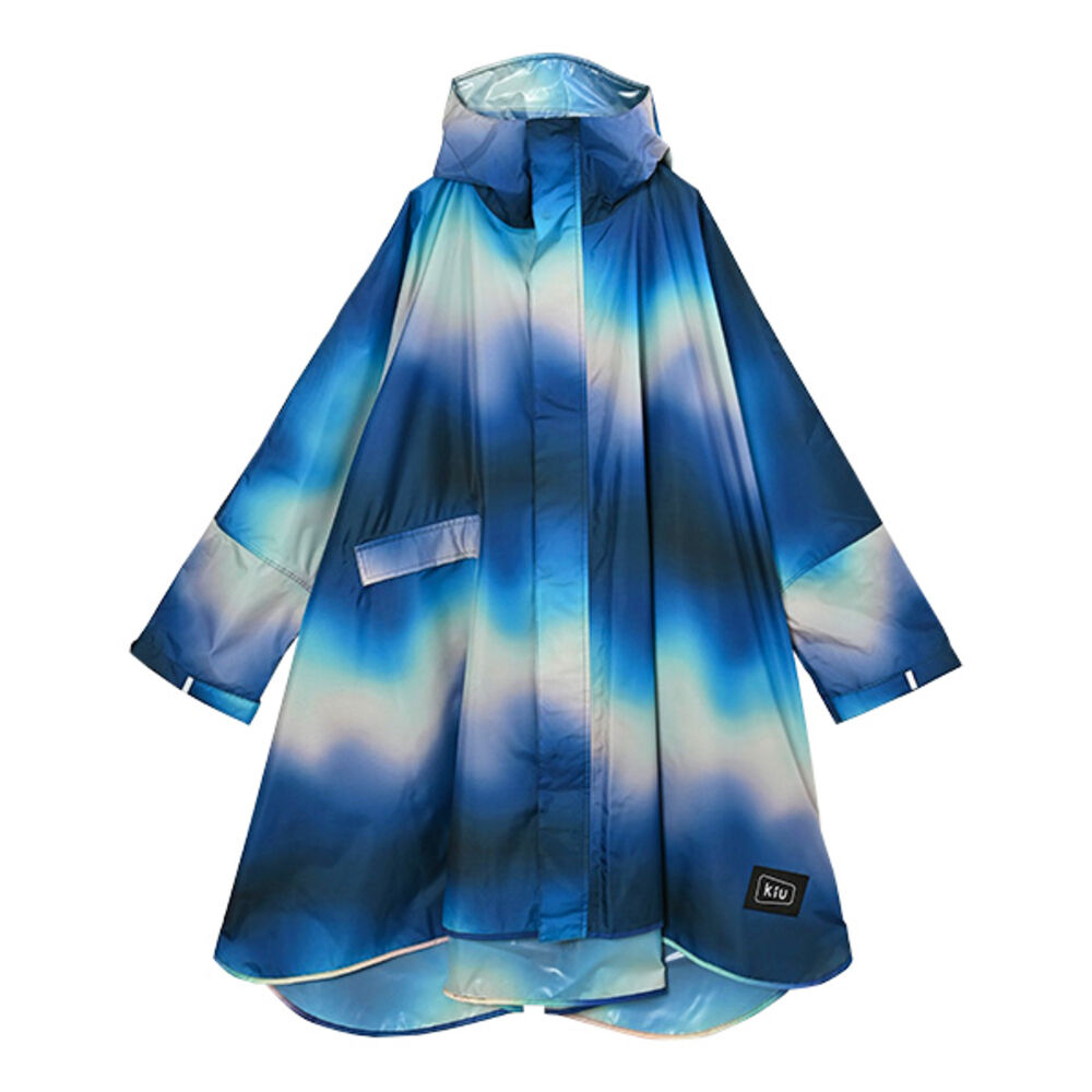 KiU「kiu キウ レインコート ポンチョ 通販 ポンチョスリーブ レインポンチョ 雨具 雨合羽 かっぱ」|レインコート|ブルー2