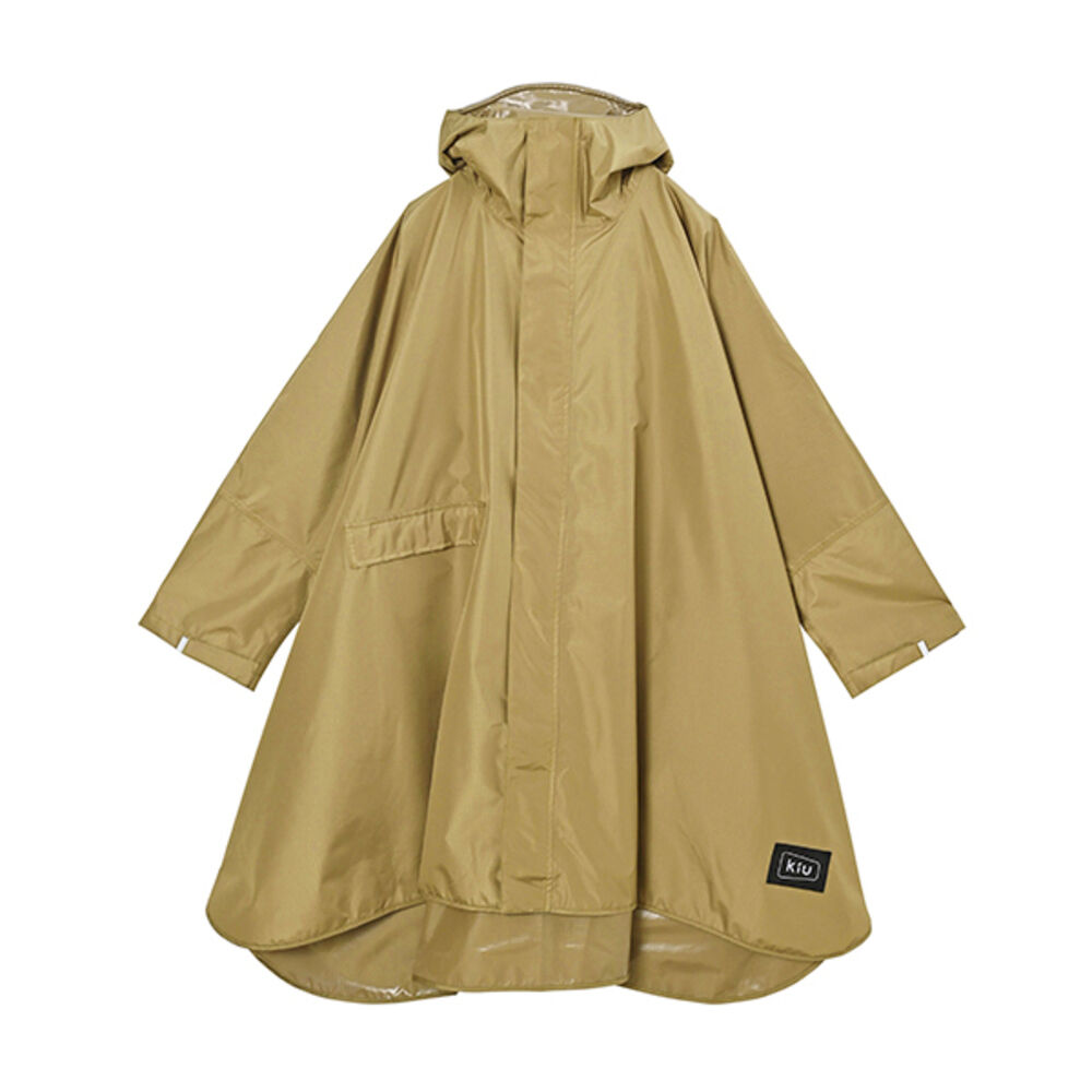 KiU「kiu キウ レインコート ポンチョ 通販 ポンチョスリーブ レインポンチョ 雨具 雨合羽 かっぱ」|レインコート|ベージュ2