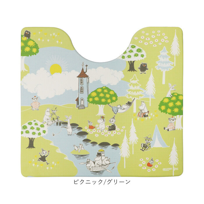 BACKYARD FAMILY「ムーミン トイレマット 通販 トイレ グッズ マット 足元マット 拭くだけ 拭ける 撥水 滑り止め」|トイレタリー・ランドリーグッズ|