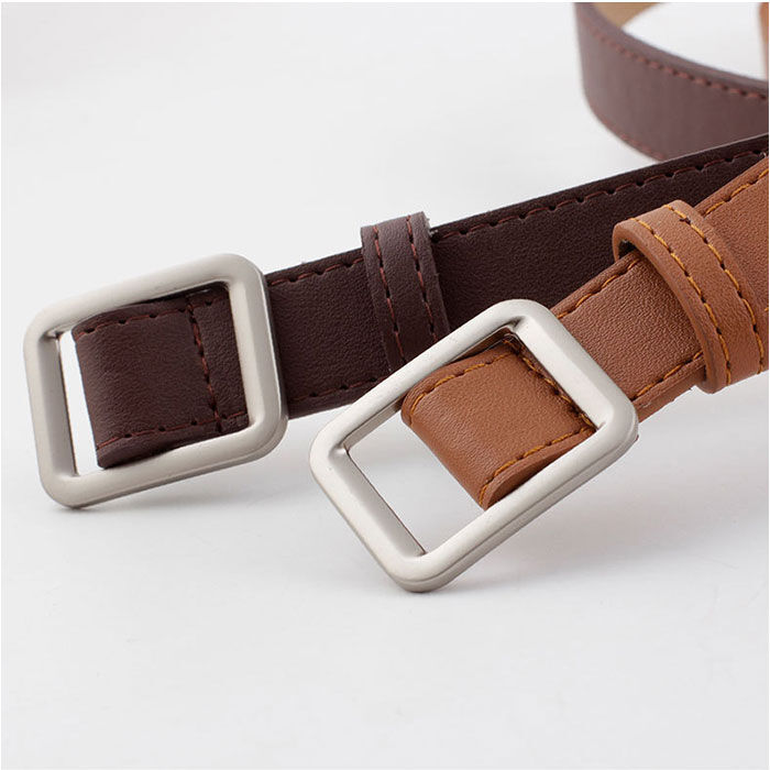 BACKYARD FAMILY「ベルト 穴なし 通販 穴無しベルト 穴なしベルト フェイクレザーベルト スクエア 穴無し」|ベルト|