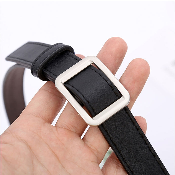 BACKYARD FAMILY「ベルト 穴なし 通販 穴無しベルト 穴なしベルト フェイクレザーベルト スクエア 穴無し」|ベルト|