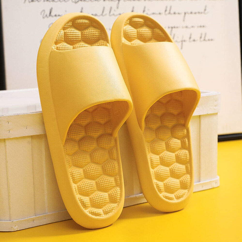 BACKYARD FAMILY「健康サンダル 足ツボ バスルーム 通販 サンダル 健康スリッパ スリッパ 足つぼ つぼ押し」|ルームシューズ|イエロー1