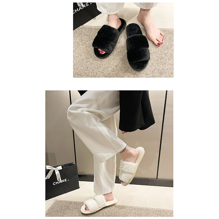 BACKYARD FAMILY「もこもこ スリッパ 通販 ルームシューズ ルームスリッパ 秋 冬用 前開きスリッパ ルームサンダル」|ルームシューズ|