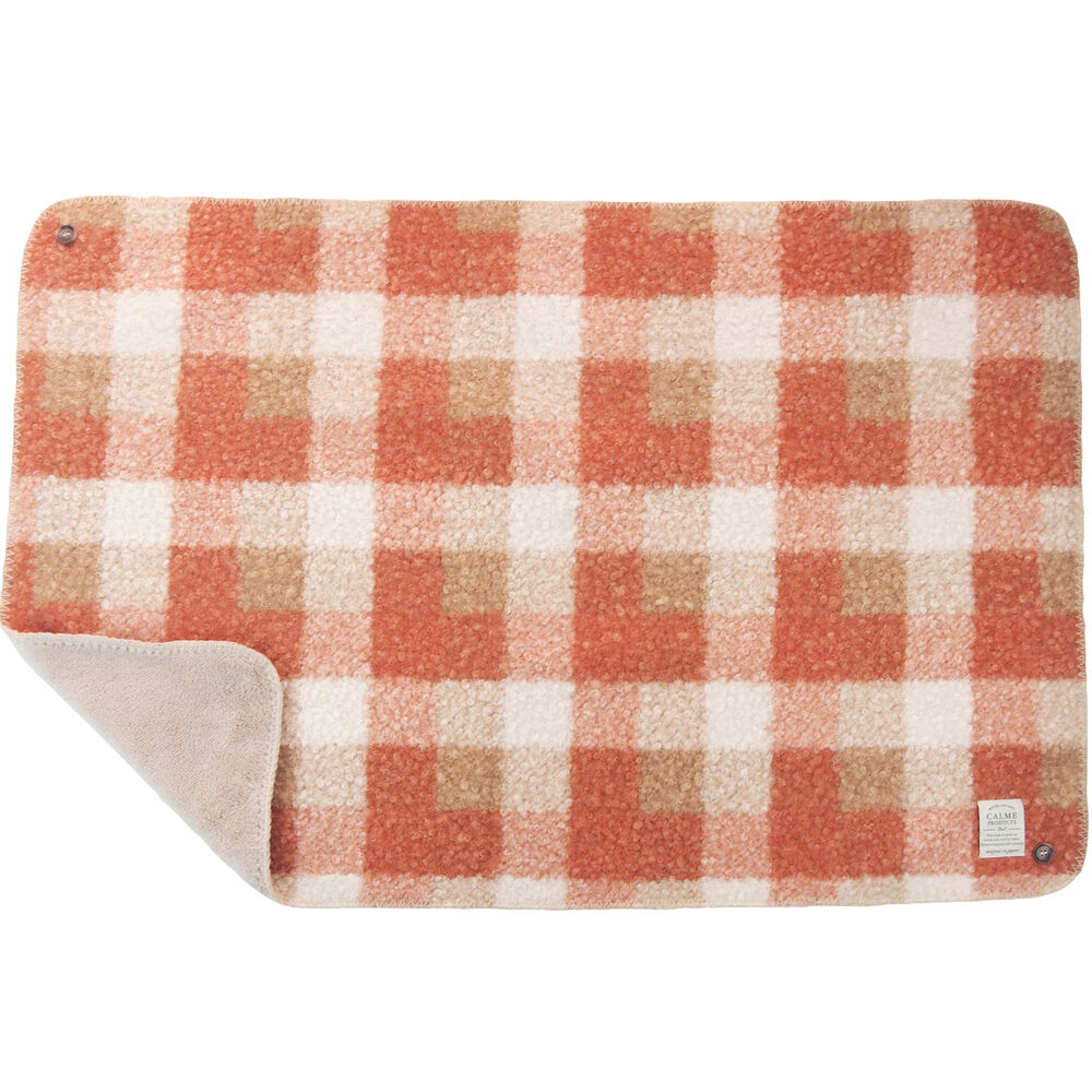 BACKYARD FAMILY「カルム ひざかけ CALME 通販 ひざ掛け ブランケット 膝掛け 毛布 膝掛 ハーフケット」|ブランケット|オレンジ1