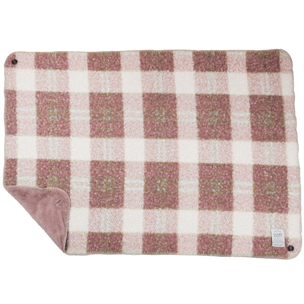 BACKYARD FAMILY「カルム ひざかけ CALME 通販 ひざ掛け ブランケット 膝掛け 毛布 膝掛 ハーフケット」|ブランケット|ピンク1