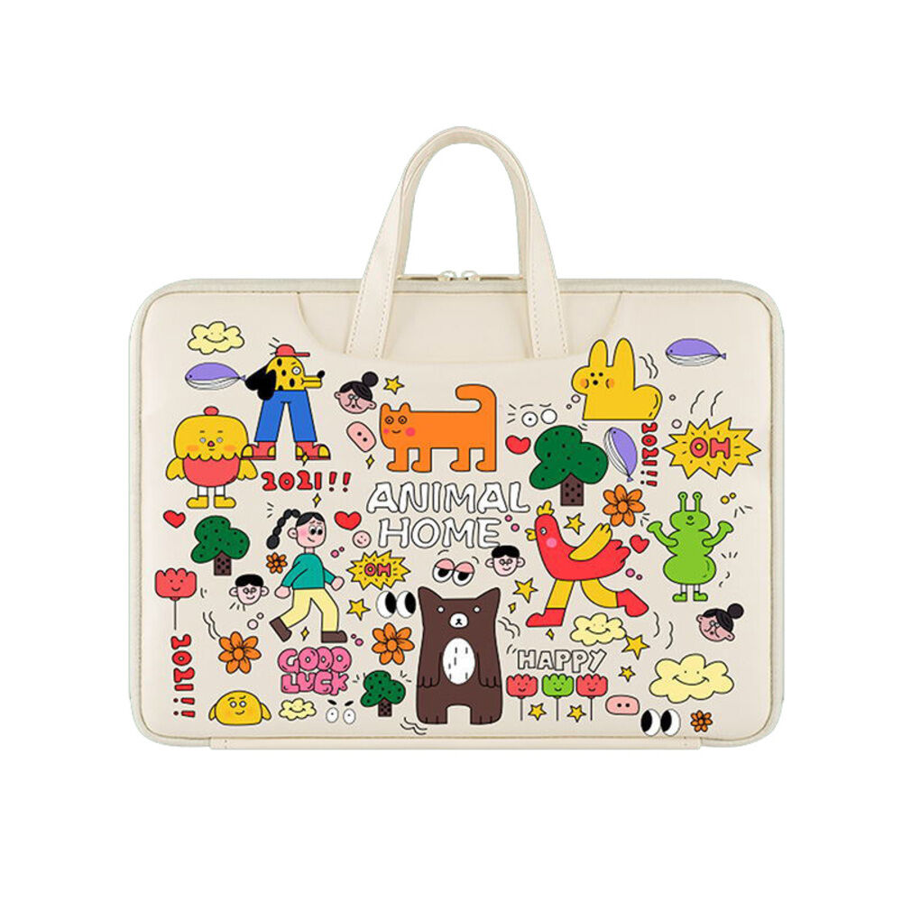 BACKYARD FAMILY「パソコンケース ノートパソコン 通販 ノートPCバッグ かわいい パソコンバッグ PCバッグ」|モバイルケース|ホワイト1