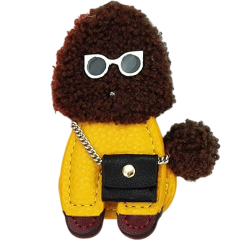 BACKYARD FAMILY「バッグチャーム プードル 通販 キーホルダー キーリング キーチャーム 犬 いぬ バッグ チャーム」|その他|イエロー1