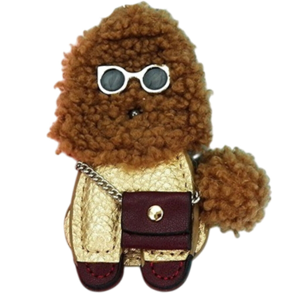 BACKYARD FAMILY「バッグチャーム プードル 通販 キーホルダー キーリング キーチャーム 犬 いぬ バッグ チャーム」|その他|ゴールド1