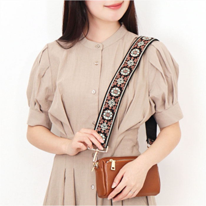 BACKYARD FAMILY「ショルダーストラップ バッグ 刺繍 通販 幅広 太め ショルダーベルト バッグ用 バック バック用」|その他|