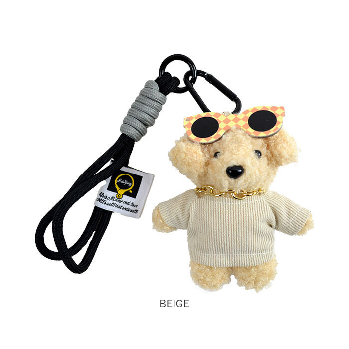 BACKYARD FAMILY「チャーム サングラス いぬ 通販 キーホルダー ぬいキーホルダー ぬいぐるみチャーム」|その他|