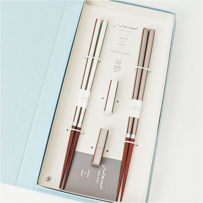 BACKYARD FAMILY「夫婦箸 箸置き セット 通販 日本製 イシダ 夫婦 箸 ペア箸 23cm お箸セット お箸 箱入り」|食器・キッチングッズ|