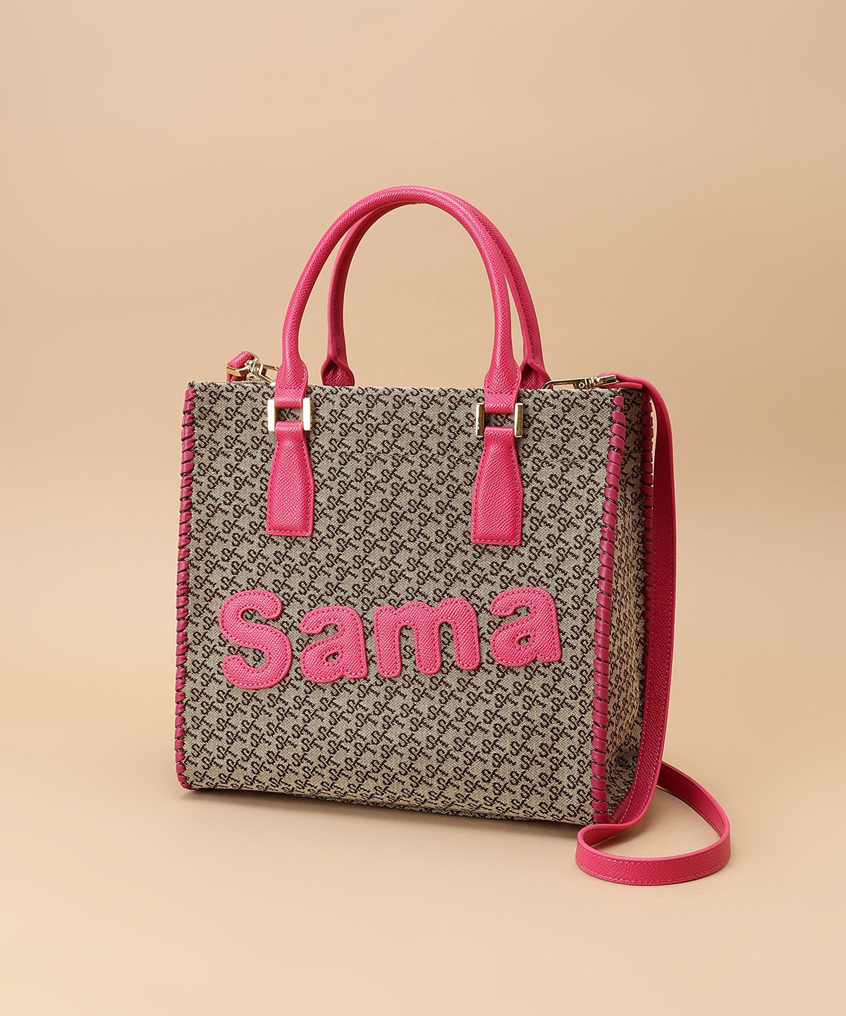 Samantha Thavasa「ST Jacquard サマタバスクエアトートバッグ」|トートバッグ|