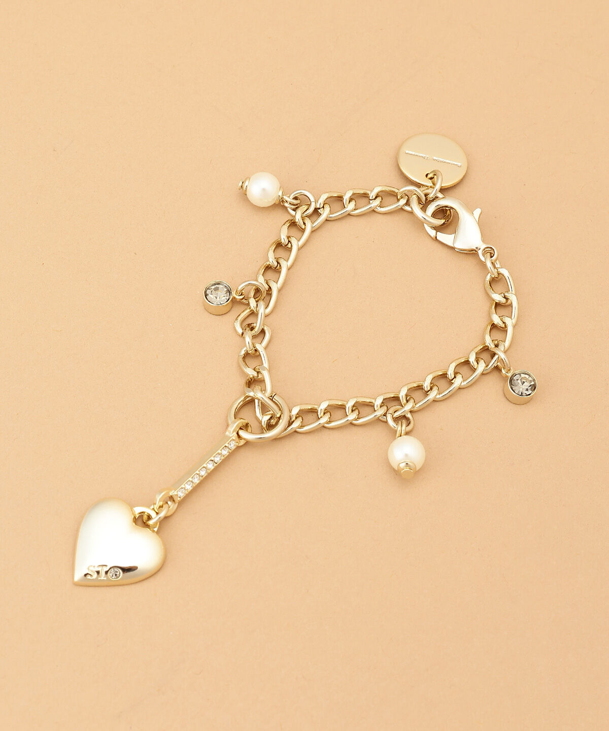 Samantha Thavasa「ゴールドハートバッグチャーム」|チャーム・キーホルダー|ブラック