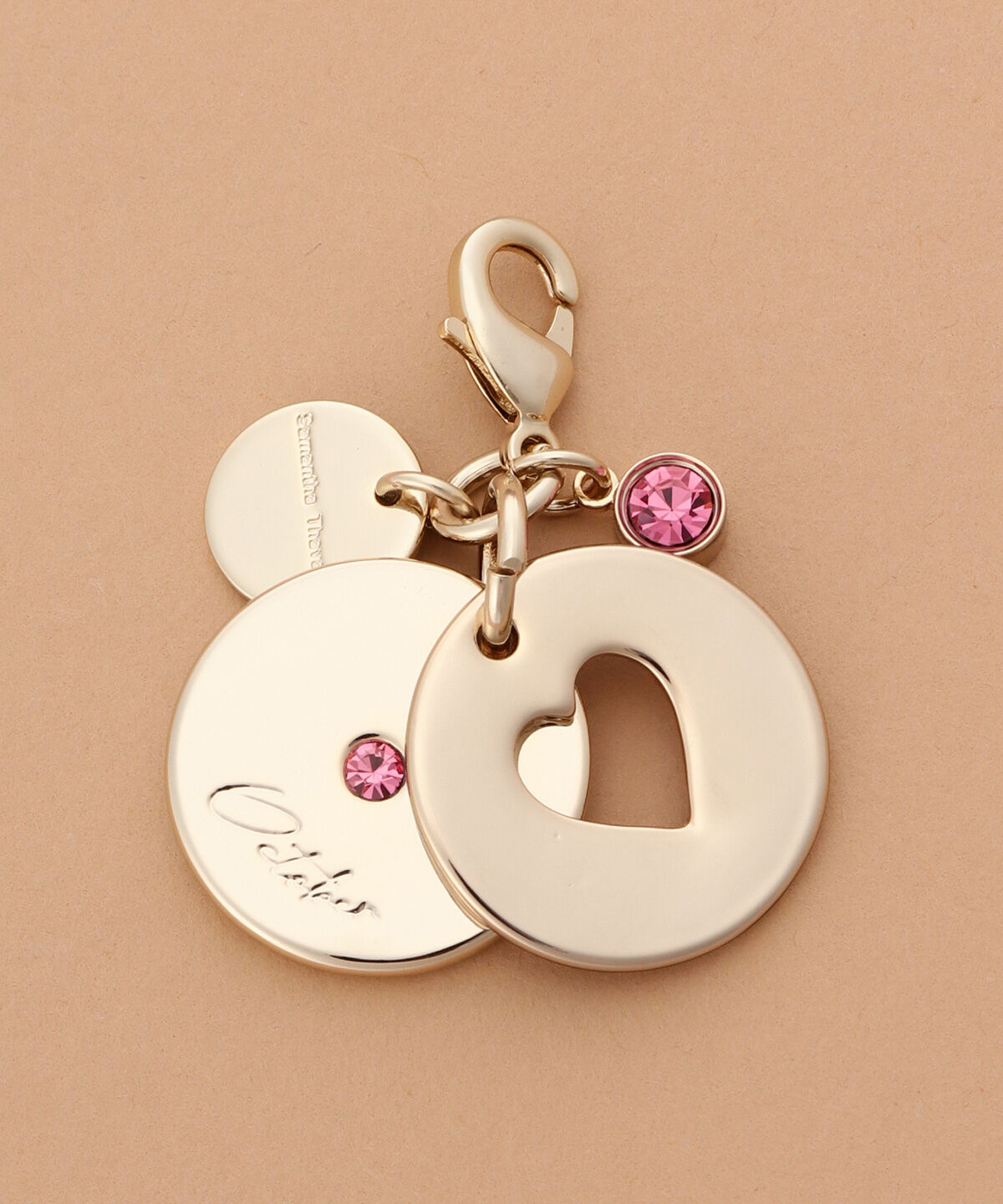 Samantha Thavasa「バースデーストーンカラービジューファスナーチャーム（10月）」|チャーム・キーホルダー|