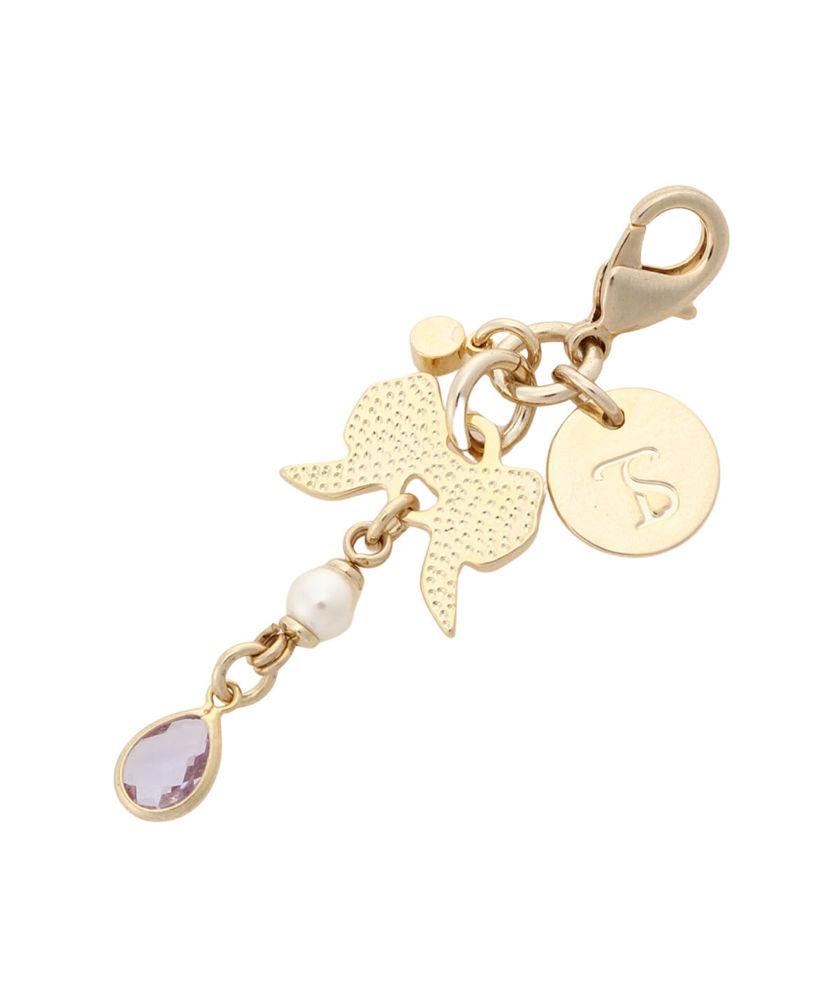 Samantha Thavasa「ゴールドリボンファスナーチャーム」|チャーム・キーホルダー|