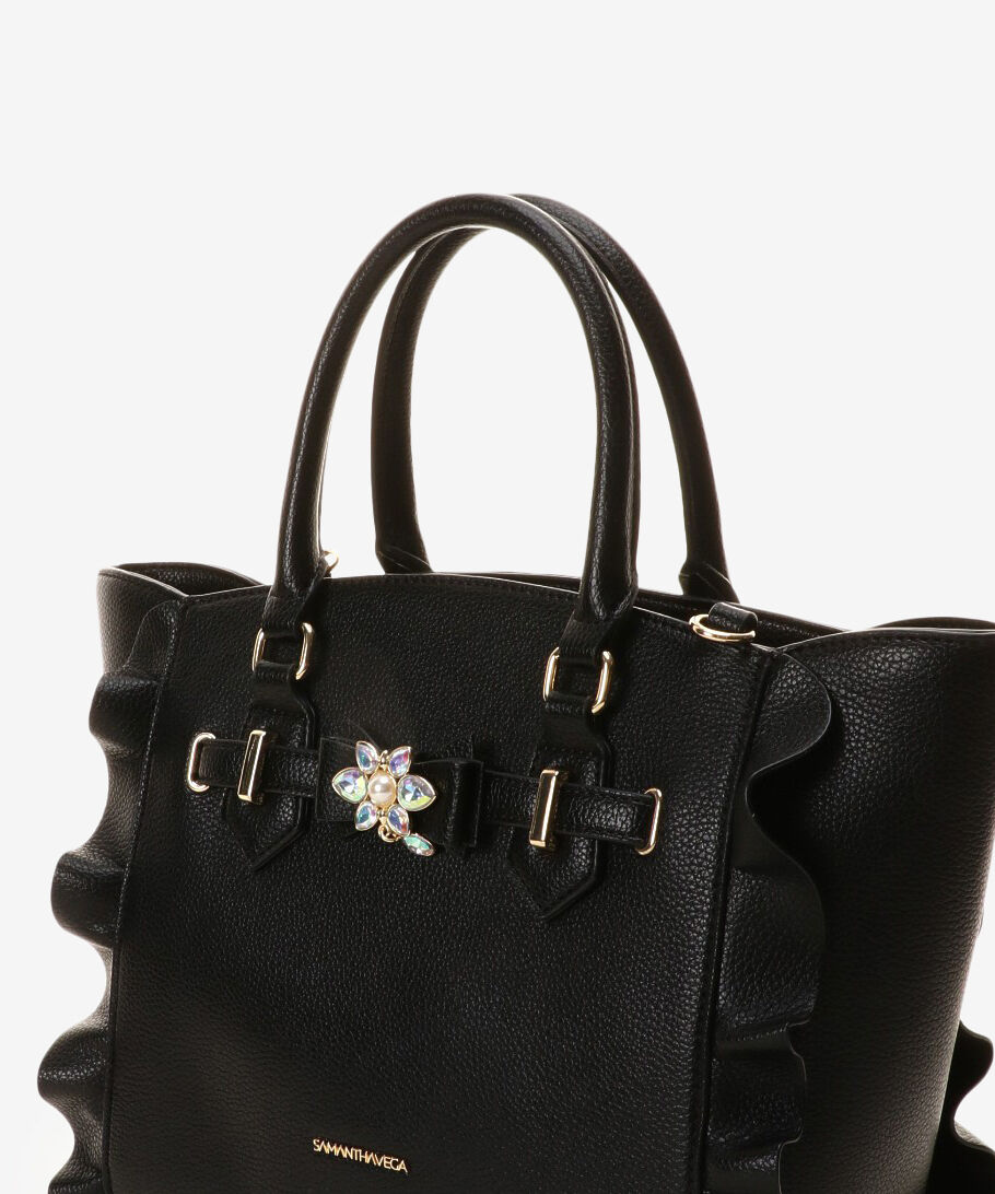 Samantha Vega「ビジューリボンフラッター(小)」|ハンドバッグ|
