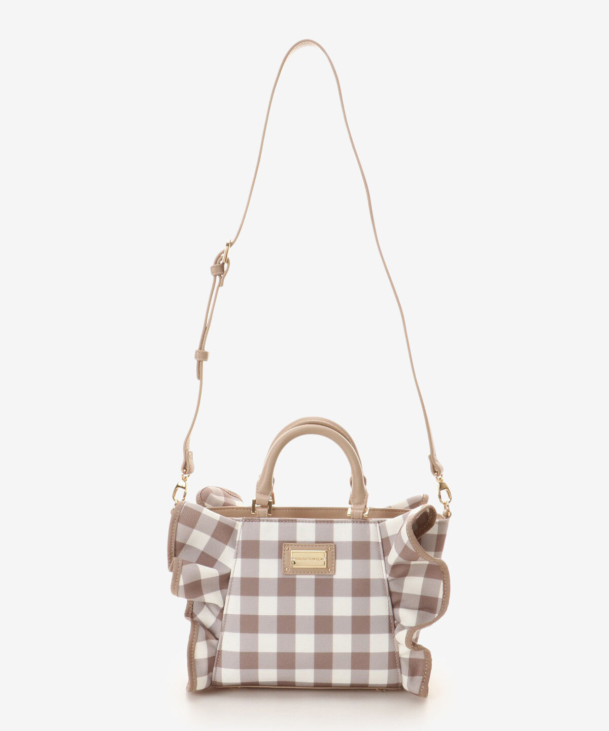 Samantha Vega「チェックフリルハンドバッグ（小）」|ハンドバッグ|