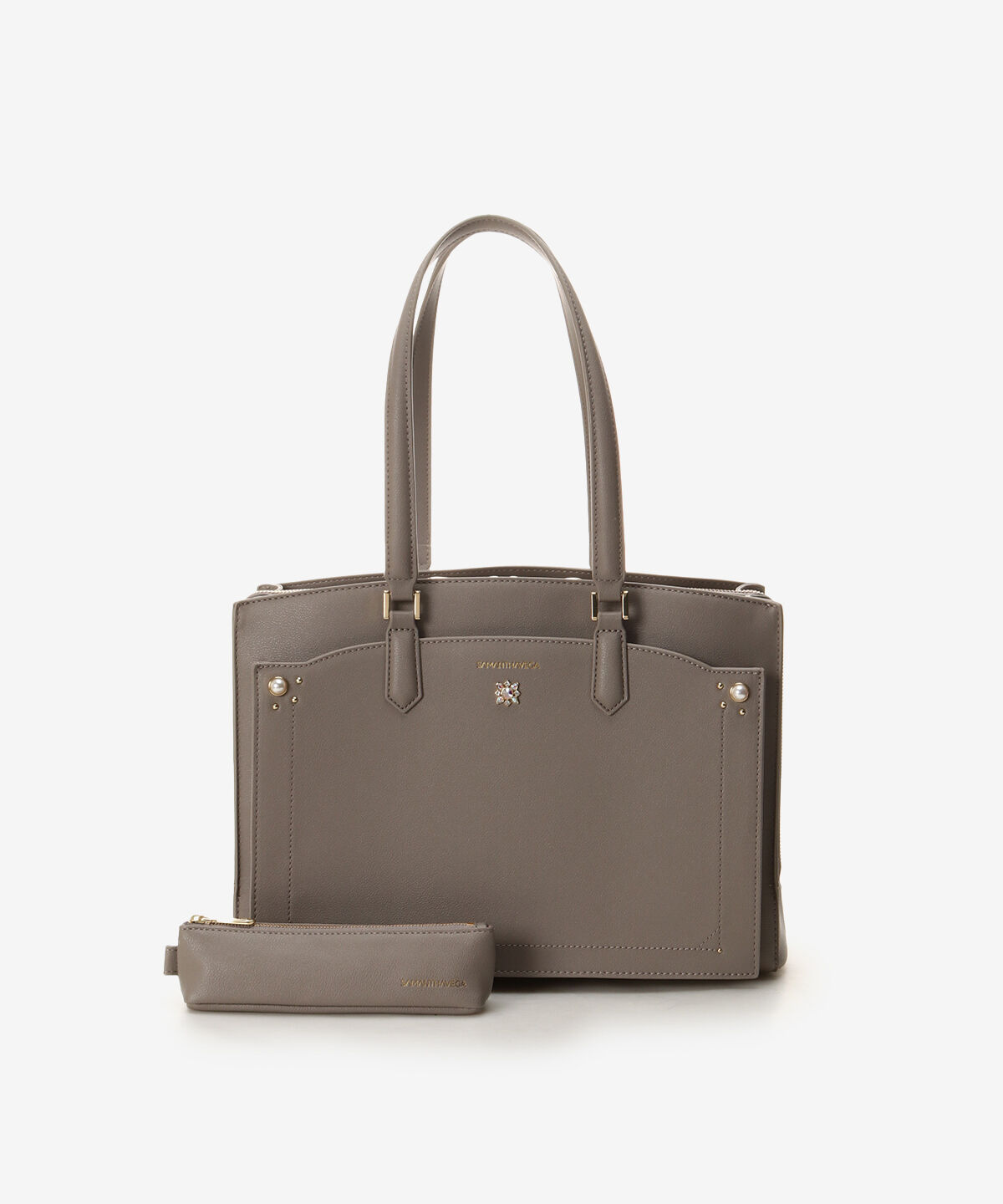 Samantha Vega「ペンケース付A4トートバッグ」|トートバッグ|グレージュ