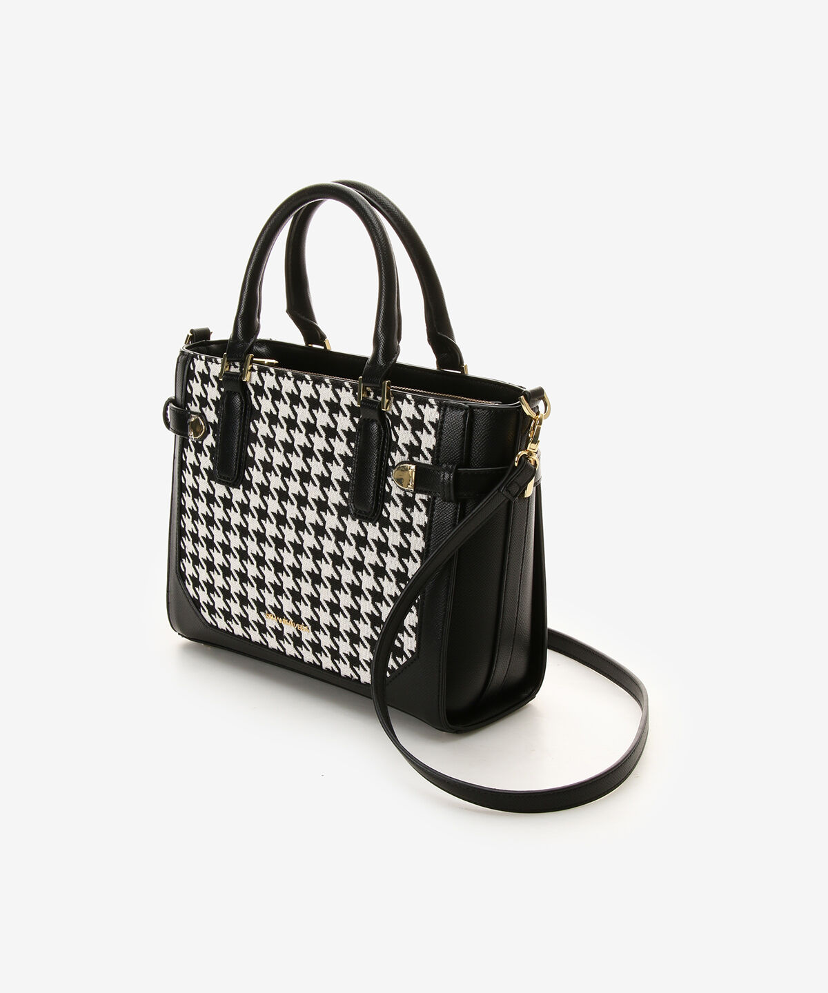 Samantha Vega「千鳥格子ベルト金具ハンドバッグ」|ハンドバッグ|