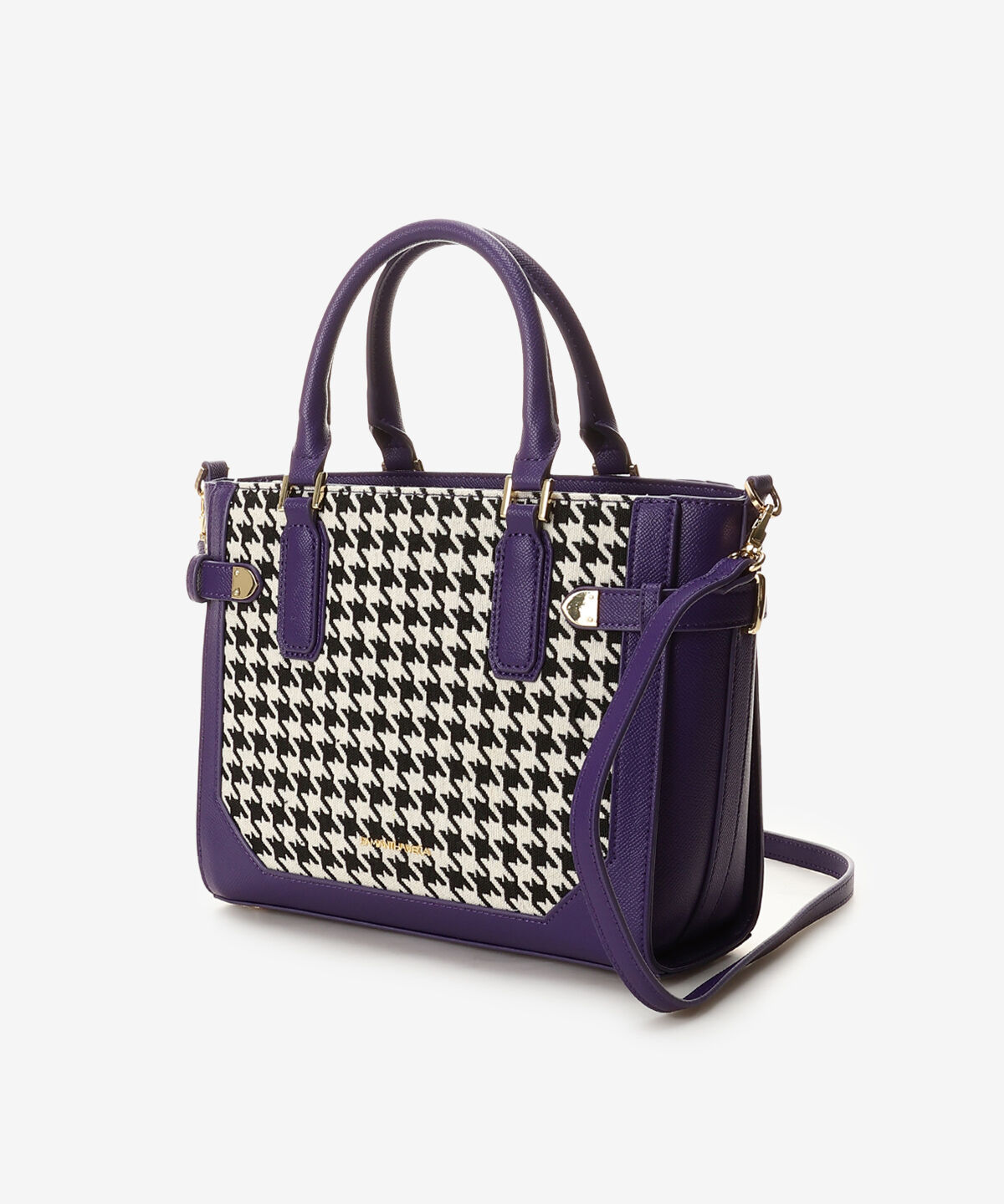 Samantha Vega「千鳥格子ベルト金具ハンドバッグ」|ハンドバッグ|