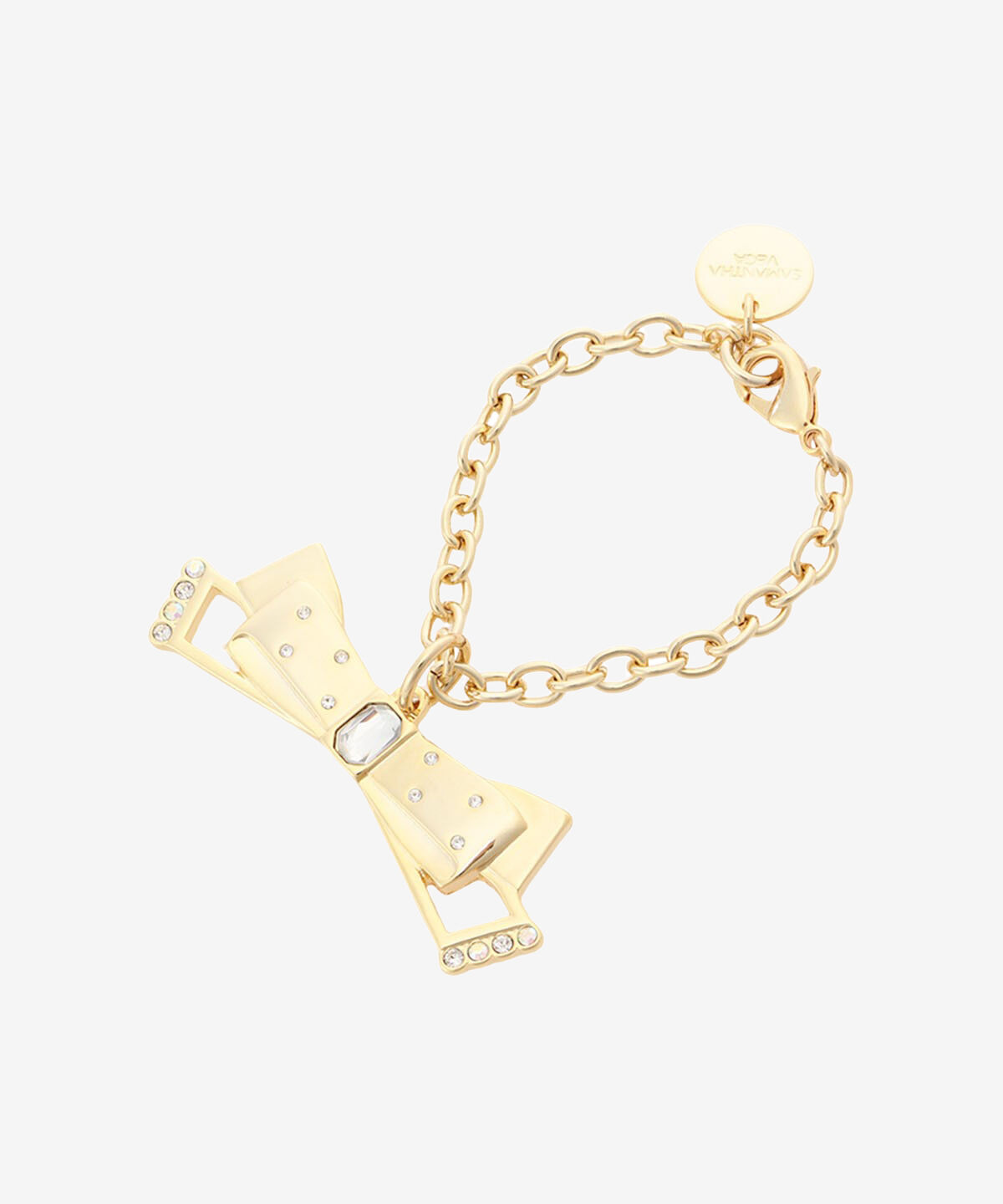 Samantha Vega「リボンストーンバッグチャーム」|チャーム・キーホルダー|ゴールド