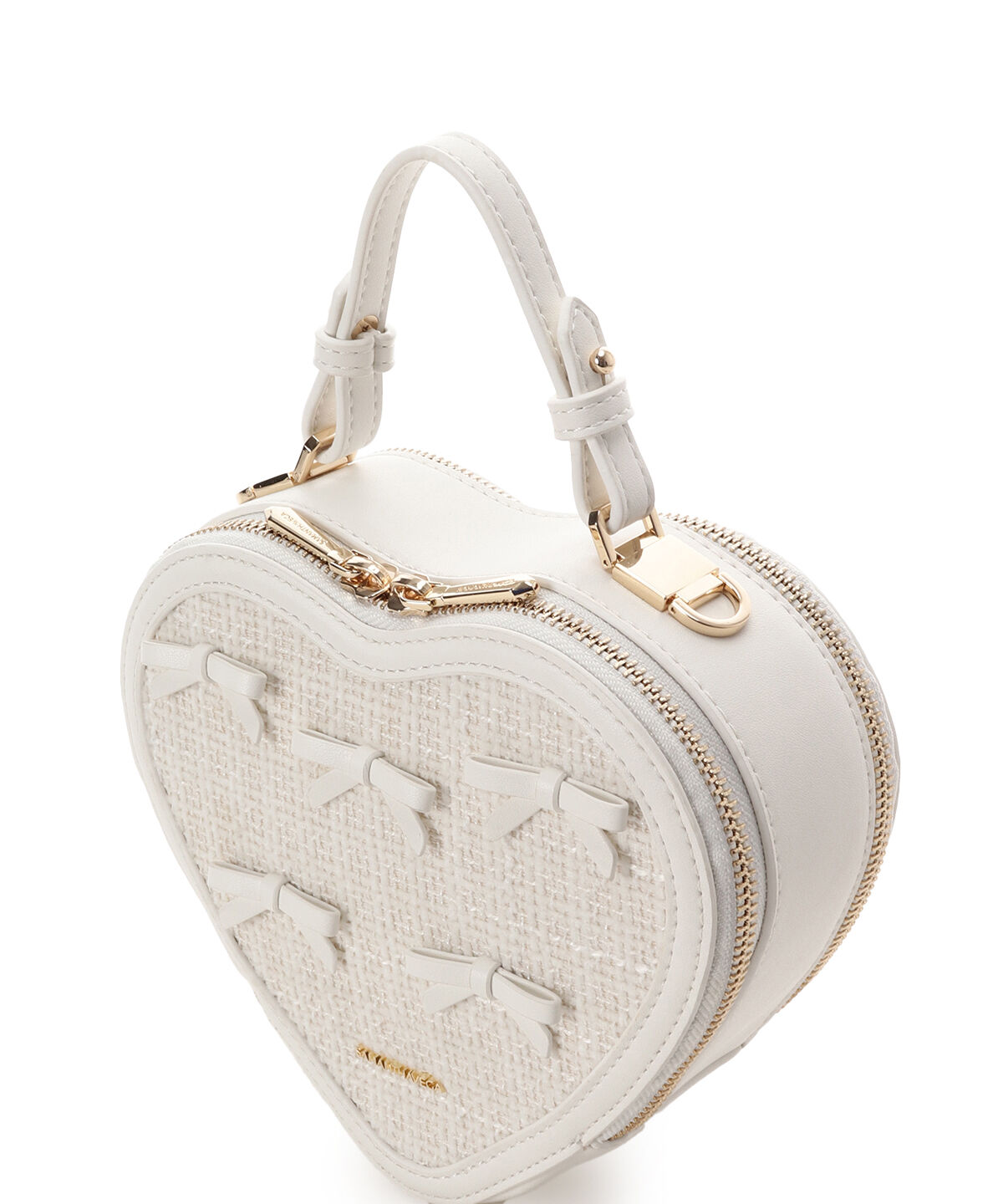 Samantha Vega「ツイードリボンハート型ショルダーバッグ」|ショルダー・メッセンジャー|