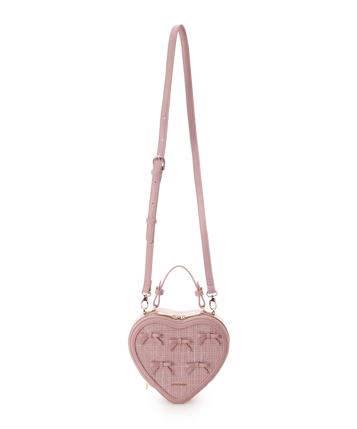 Samantha Vega「ツイードリボンハート型ショルダーバッグ」|ショルダー・メッセンジャー|