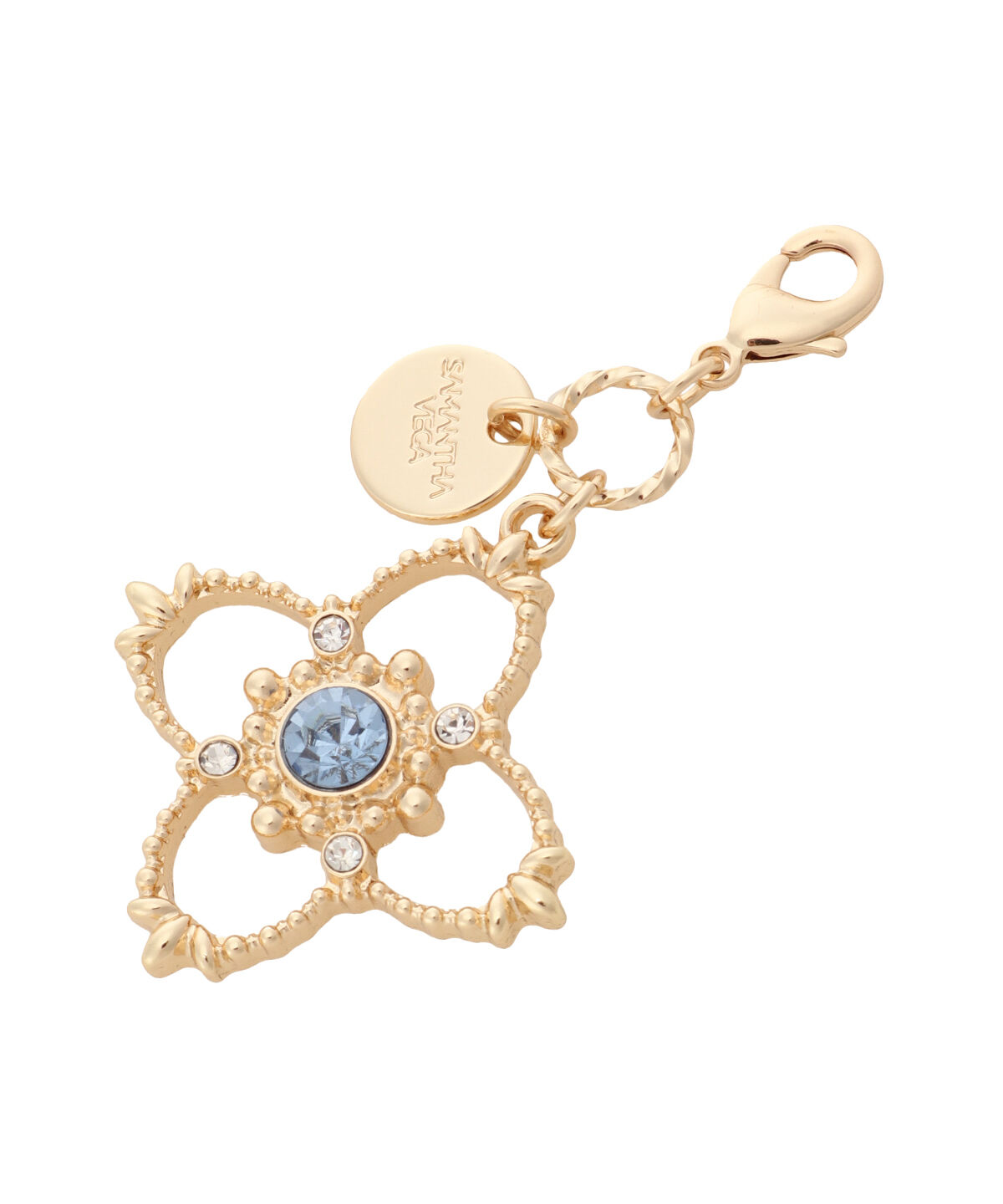 Samantha Vega「ビジューフラワーバッグチャーム」|チャーム・キーホルダー|